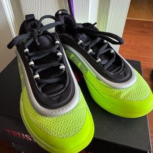 Adidas D.O.N. Issue 6 Kids Neon Green and Black Sneakers